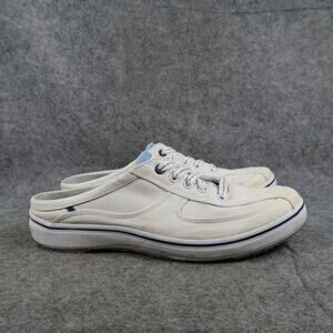 Keds Shoes Womens 8.5 Slip On Mule Sneaker Clog Casual Comfort White Lace Up